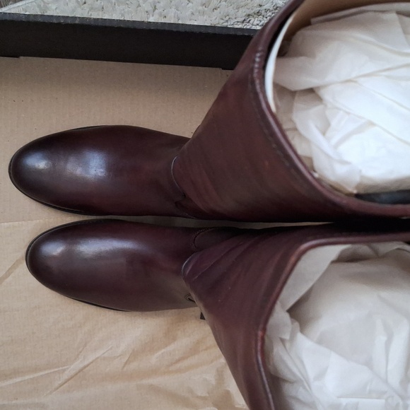 NWT Frye Melissa Button 2 Tall Redwood 100% Leather Boot, Women's Size 10M - Picture 3 of 7